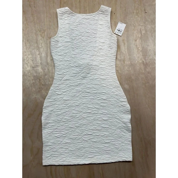 Good American Wide Scrunch Scoop Back Mini Dress Sz S Fitted Mini Sleeveless - Picture 1 of 8